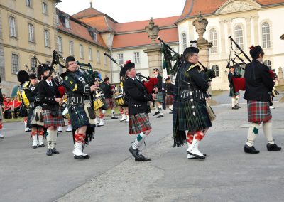 Gordons on Parade 2017 Massed Pipes and Drums auf Paradeplatz