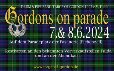 Wichtige Infos zum Ticketvorverkauf für Gordons on Parade