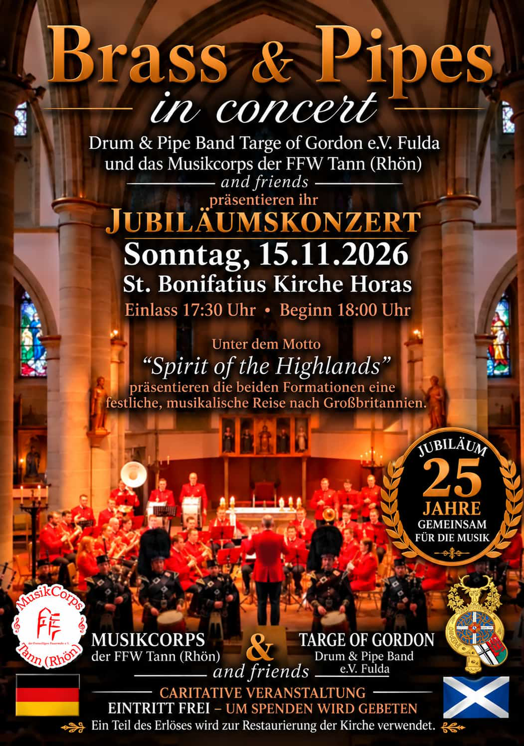 Plakat Brass & Pipes in Concert